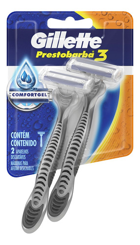 Máquina para afeitar Gillette  Prestobarba3 descartable 2 u