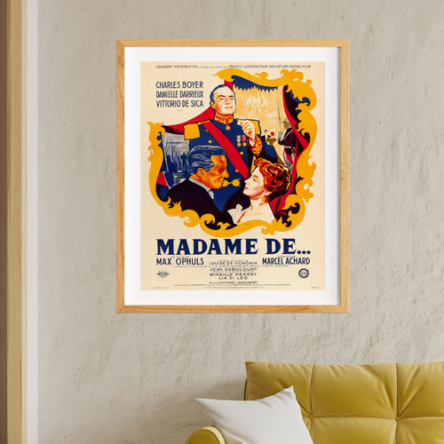 Cuadro Enmarcado Madame De Max Ophuls Peliculas Posters Cine