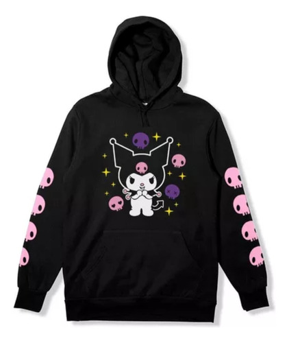 Kuromi - Buzo Hoodie Con Capucha - Unisex - Canguro