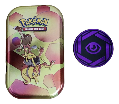 Tarjeta Pokemon Kadabra 151 Con Lata Abierta Y Moneda