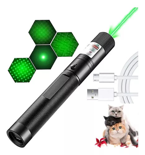 Láser Verde Puntero Usb Recargable Apuntador Laser 20km