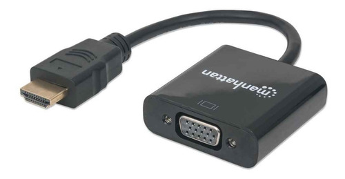 Convertidor Hdmi A Vga Hembra, Negro Manhattan
