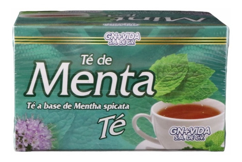 Imagen 2 de 2 de Té De Menta (30 Sobres) Gn+vida