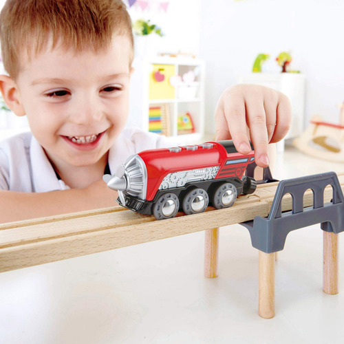 Motor De Vapor Con Hélice De Madera Para Niños Toy Train Hap