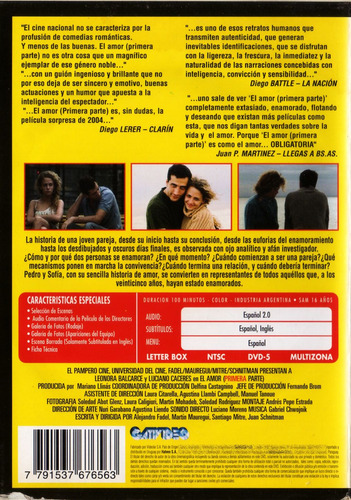 El Amor Primera Parte / Luciano Cáceres Dvd Orig Ver Descrip (Usado)