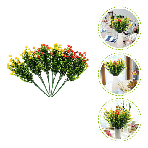 Ramo De Flores Artificiales De Imitación Para Cementerio, 6