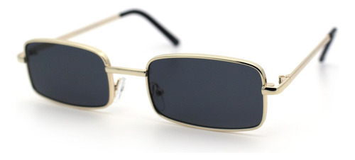 Sa106 Mens Retro Vintage Estrecha Rectangular Pimp Metal ...