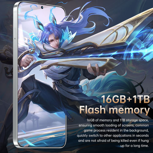 Smartphone Teléfonos Inteligentes 16 Gb+1024 Gb 7.3 Pulgadas 5g Android 14 Wifi Sim Bluetooth