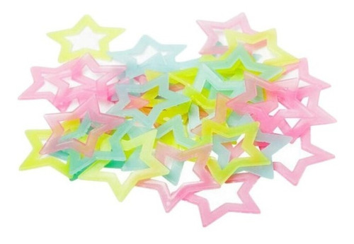 Estrela Luminosa Bebe Criança Quarto Brilha No Escuro 40 Pcs