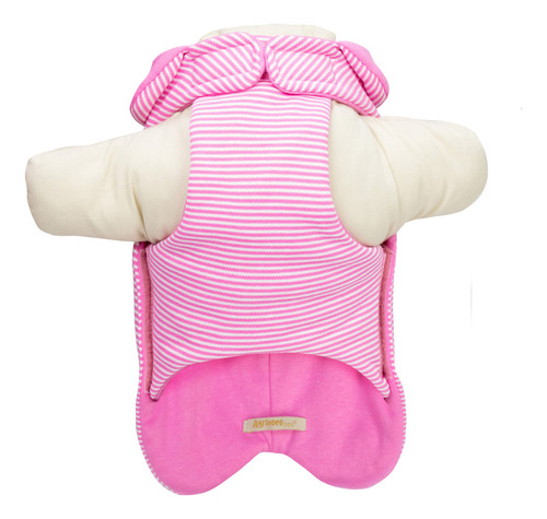 Agasalho De Inverno Dupla Face Rosa Tamanho Pp Roupa De Frio Para Cachorro