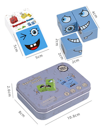 Mini Caja De Hierro Face Change (2 Cm), Bloques De Construcc