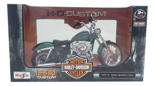 Moto Harley Davidson-2013 Xl 1200v Seventy Two-escala 1:12