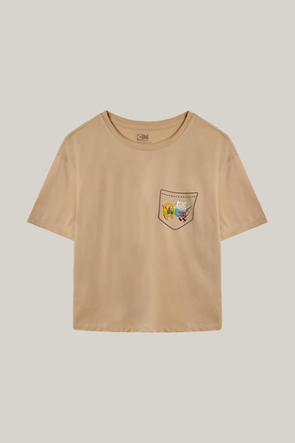 Camiseta Kaky Clara Crop Top Con Diseño De Hora De Aventura