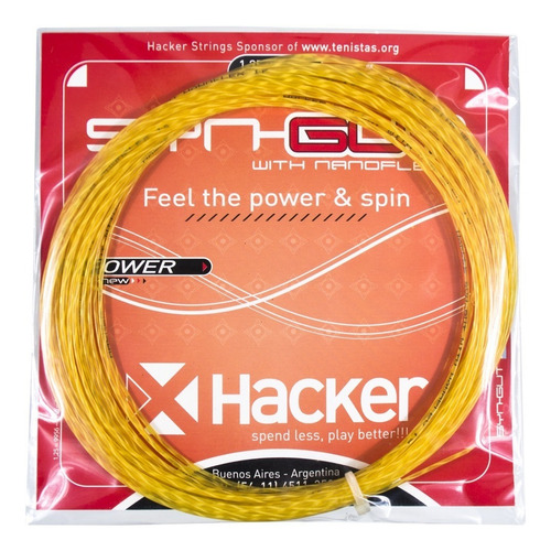 Set De Cuerda Encordado Indiv. Hacker Syn-gut With Nanoflex Color Naranja