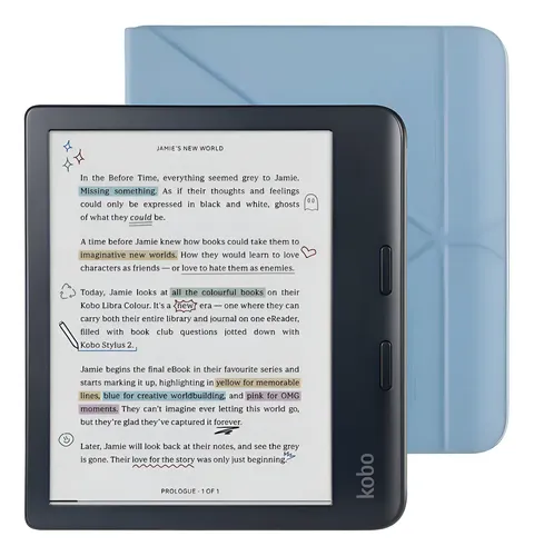 Rakuten Kobo Lector Ereader Kobo Libra Colour Hd Negro Con