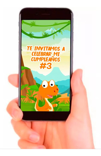 Video Invitación Babé Dinosaurio Cumpleaños