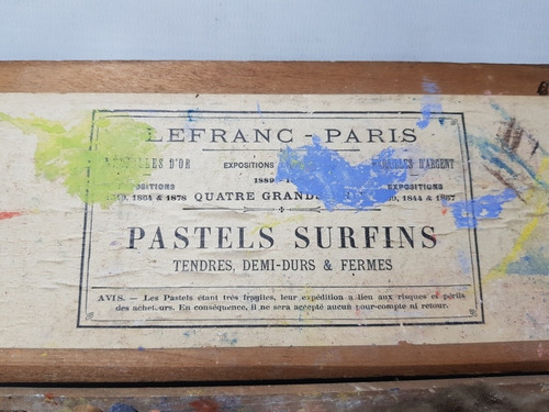 Imagen 3 de 9 de Antigua Caja De Pasteles Pinturas Francesas Mag 57513