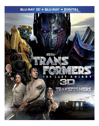 Transformers: El Último Caballero Blu-ray 3d + Blu-ray