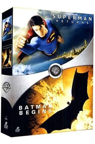 Box - Superman O Retorno + Batman Begins (4 Dvds)  Lacrado