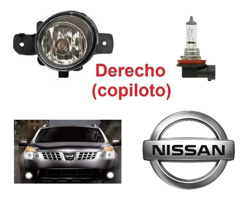 Faro Niebla Halogeno Blanco Derecho Nissan March 2013