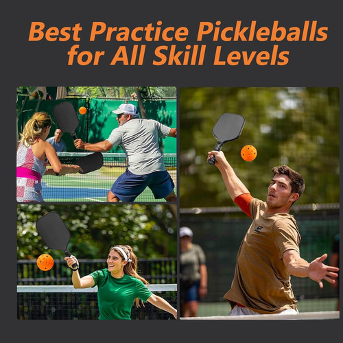 Pelotas De Pickleball, 40 Agujeros, Rebote Fuerte