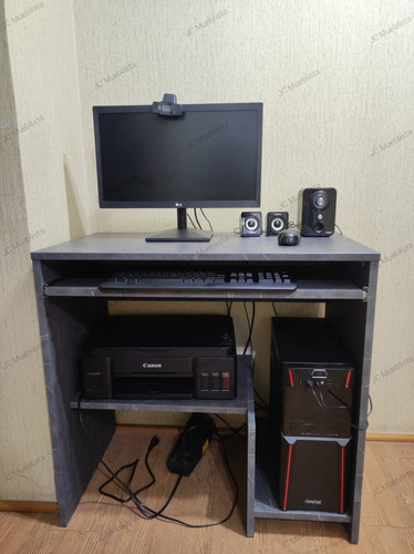 Escritorio Para Cpu Impresora Con Portateclado Super Útil