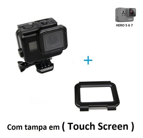 Caixa Estanque Preta Gopro 5 6 7 Black Blackout Com Nf-e