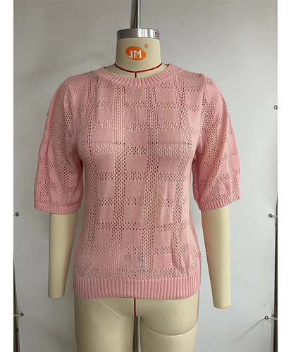 A Jersey De Punto Con Protección Solar Hueca Para Mujer