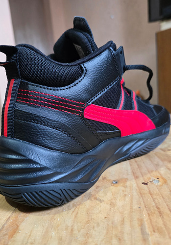 Tenis Puma Rebound Future Nextgen Originales Negro Rojo 27