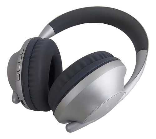 Fone De Ouvido Sem Fio Bluetooth Headset Wireless Cor Prata