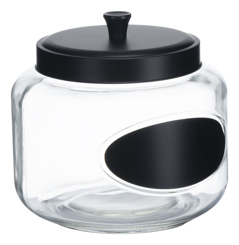 De 3 Canisters De Vidrio Con Tapa Y Etiqueta Para Grabar Color Transparente