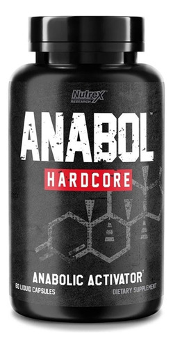 Precursor De Testosterona Hombre Nutrex Anabol Hardcore 60cp Sabor Neutro