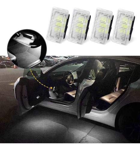 Para Tesla 4 Luz Led Interior Control Remoto Iluminacion 3 S