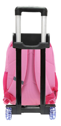 Kit Mochila Lonchera Lapicera Con Ruedas Peach Mb70430-p Rosa Mochila Lapicera