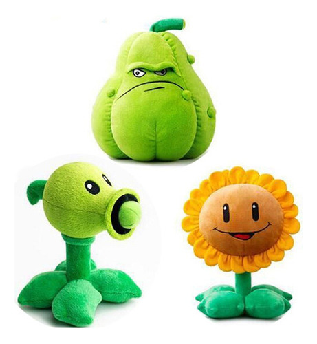 Plants Vs Peluches Pvz Pea Shooter, 1 Unidad, 30 Cm