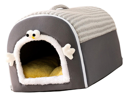 Casa Portátil Para Perros 2 En 1, Cama Para Perros Y M