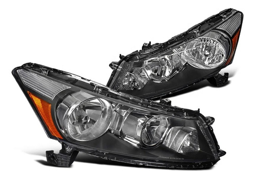 Par De Faros Honda Accord 2008 2009 2010 2011 2012 F/negro