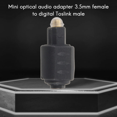 Adaptador De Audio Óptico Con Conector Hembra De 3,5 Mm A T