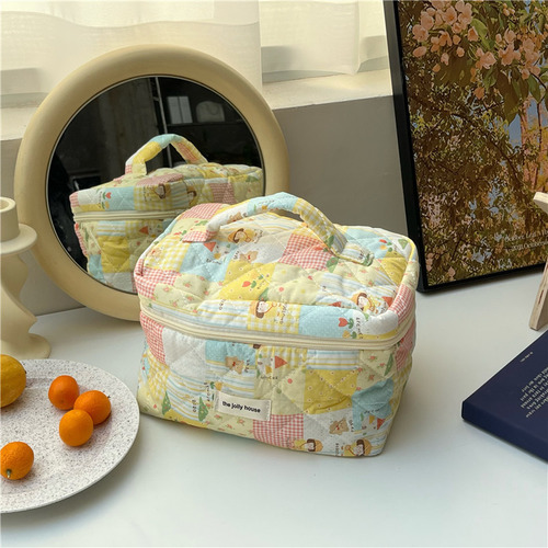 Bolsa De Maquillaje De Gran Capacidad Para Niñas Con Dibujos