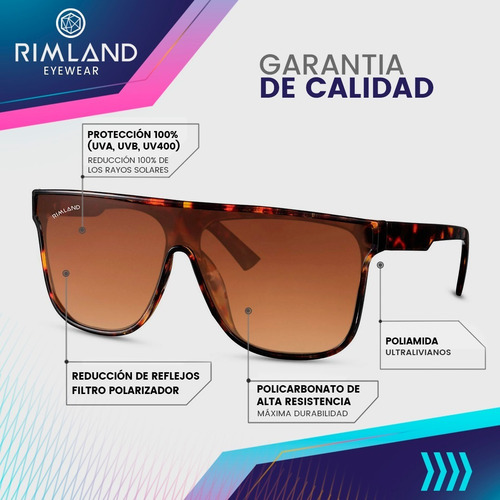 Imagen 7 de 9 de Anteojos Lentes De Sol Rimland Montreal Carey