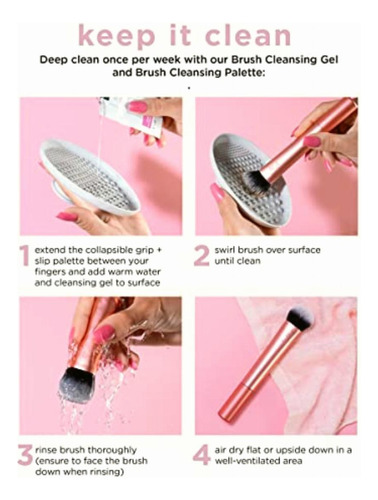 Real Techniques Face Base Makeup Brush Kit, For Concealer,