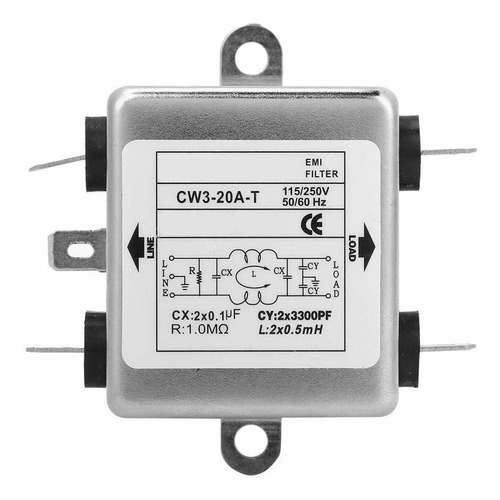 Filtro Emi Cw-a-t Monofasico Compacto Para Equipo