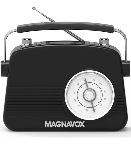 Magnavox Reloj Despertador Doble Retro Con Radio Fm, Tecnolo