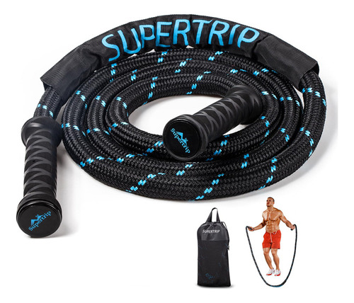 Supertrip - Cuerdas De Saltar Con Peso Para Fitness, Hombres