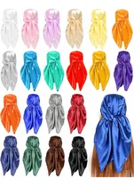 Comprar Bufandas De Moda De Seda Unicolor De 35 Pulgadas (90x90)cm.