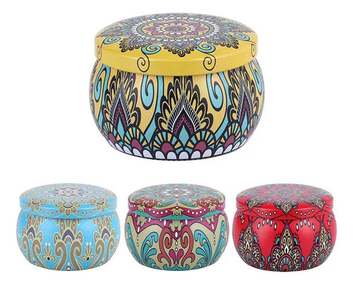 20 Piezas De Latas De Velas, Recipientes Redondos De Metal