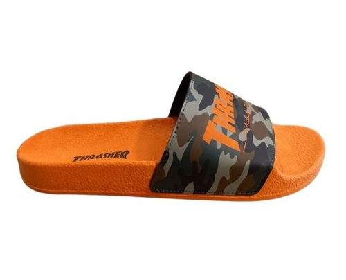 Ojota Thrasher Modelo Slider Magazine Naranja Camo Exclusiva