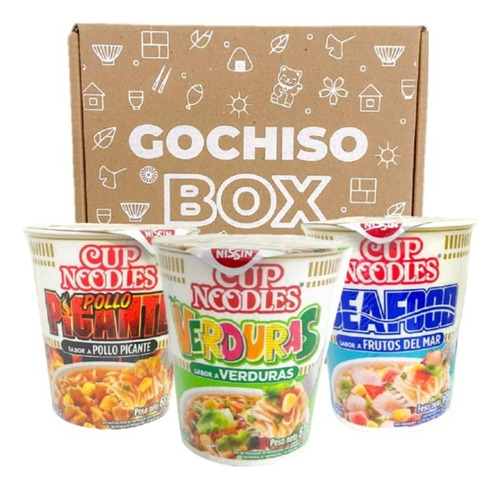 Ramen Box Nissin Cup X5