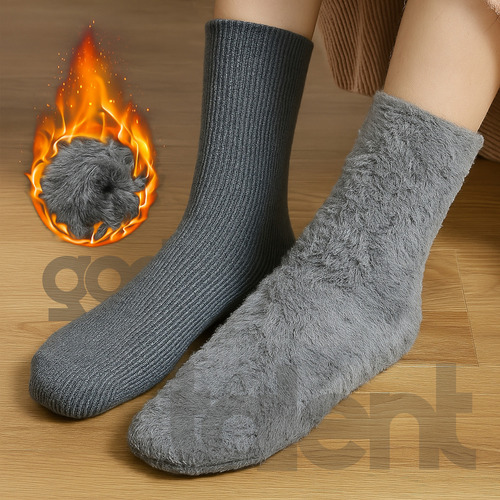 6 Pares De Calcetines Gruesos Y Cálidos For Abrigarse En