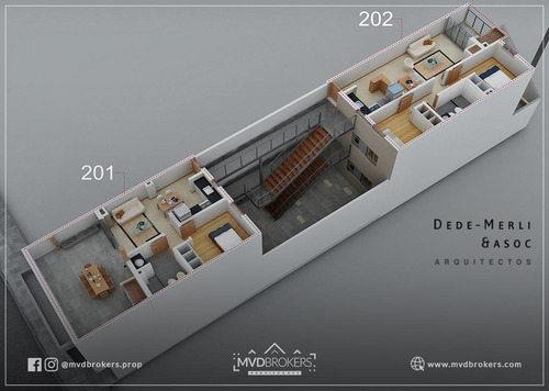 Imagen 15 de 15 de Chaná 1832 | Venta Apartamento 2 Dormitorios A Estrenar En Cordón Sur | Con Patio, Estufa Y Parrillero | Inversión Vivienda Promovida | En Obra - Estrena Abril 2022